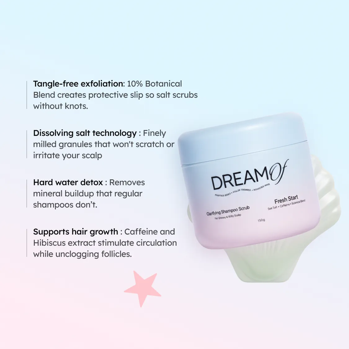 Fresh Start Clarifying Shampoo Scrub | 150g